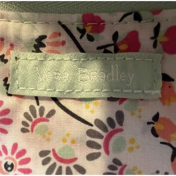 Vera Bradley Paisley Floral Pattern Purse Shoulder Bag Green Blue Boho Spring - Picture 12 of 15